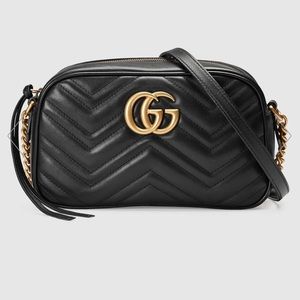 GG Marmont small matelassé shoulder bag with box